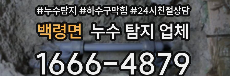백령면 누수 탐지 업체