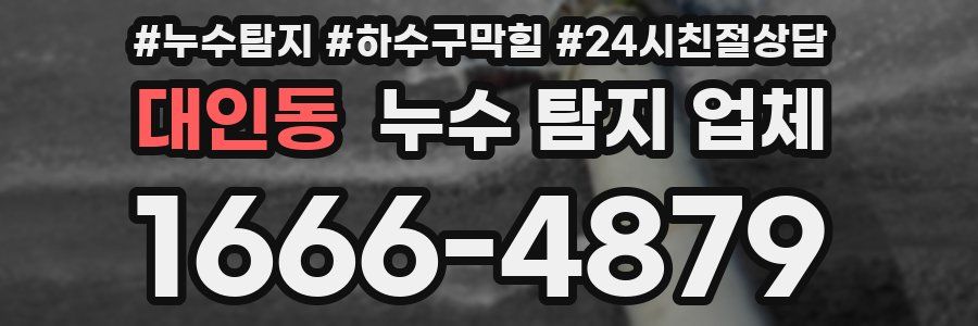 대인동 누수 탐지 업체