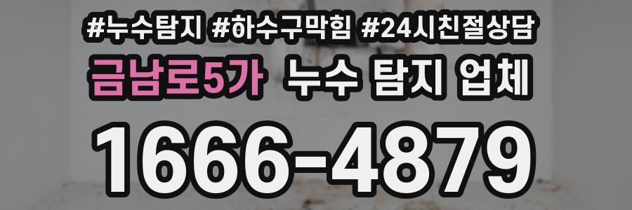 금남로5가 누수 탐지 업체