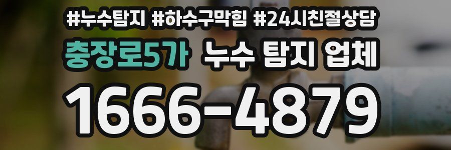 충장로5가 누수 탐지 업체