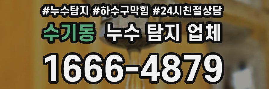 수기동 누수 탐지 업체