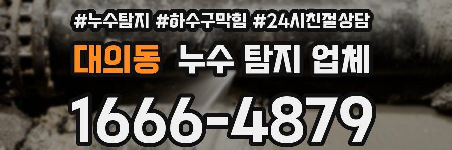 대의동 누수 탐지 업체