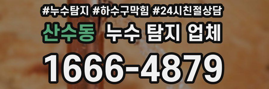 산수동 누수 탐지 업체