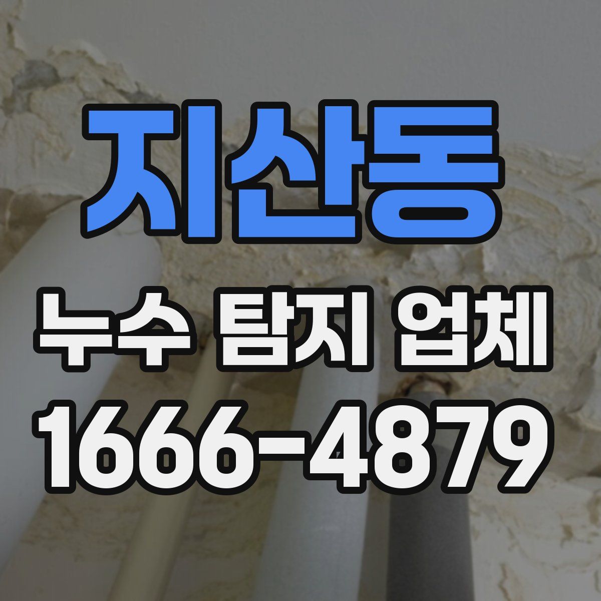 지산동 누수 탐지 업체