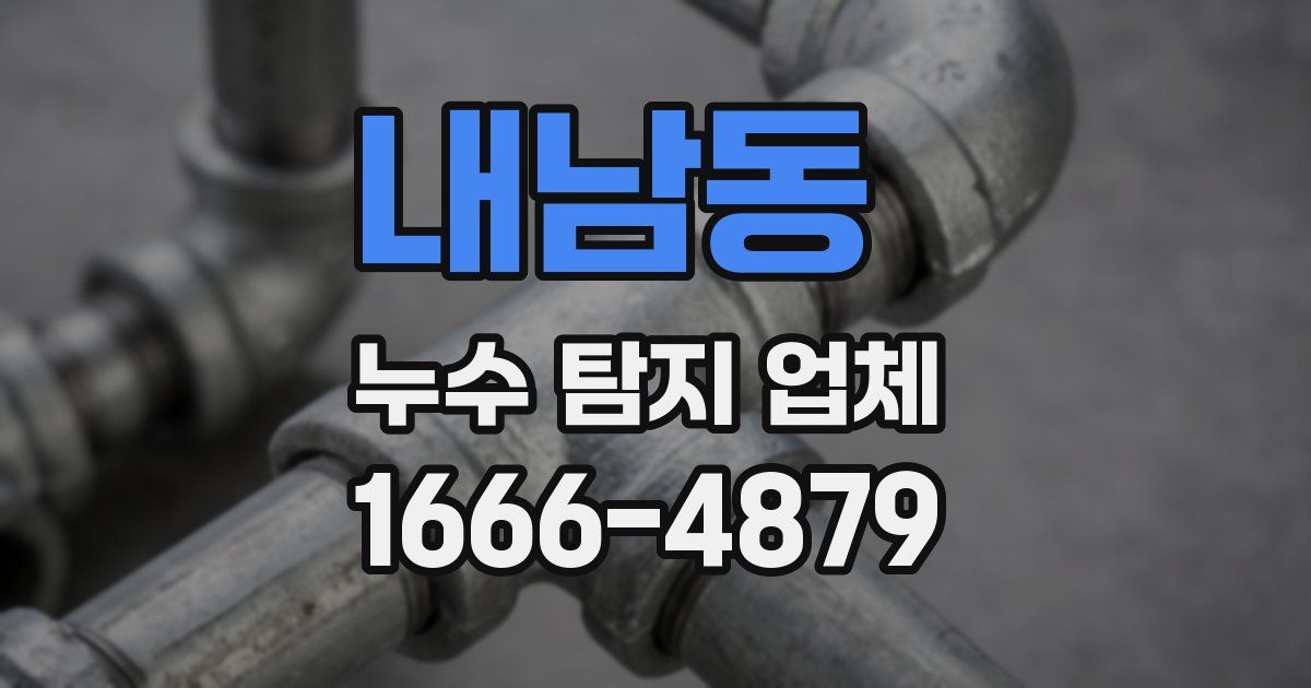 내남동 누수 탐지 업체