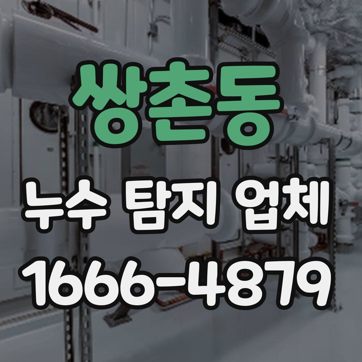 쌍촌동 누수 탐지 업체