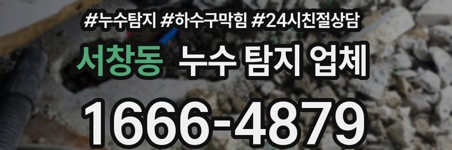 서창동 누수 탐지 업체