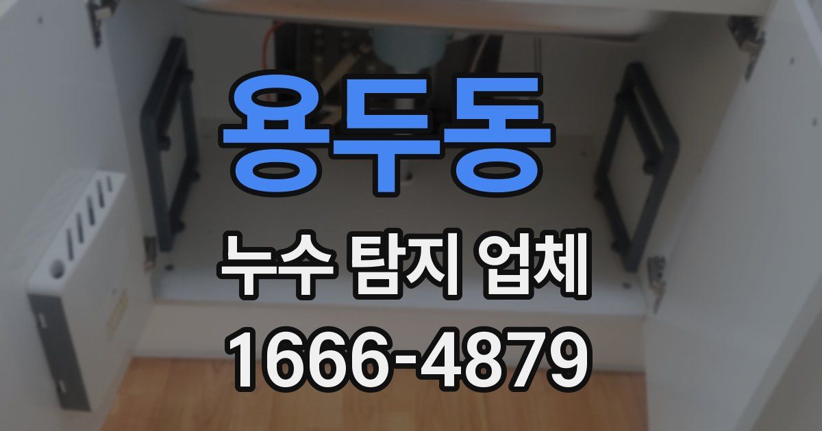 용두동 누수 탐지 업체