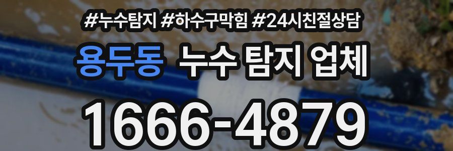 용두동 누수 탐지 업체