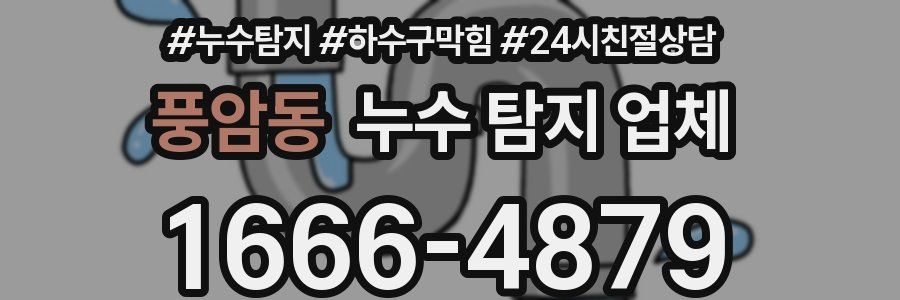 풍암동 누수 탐지 업체