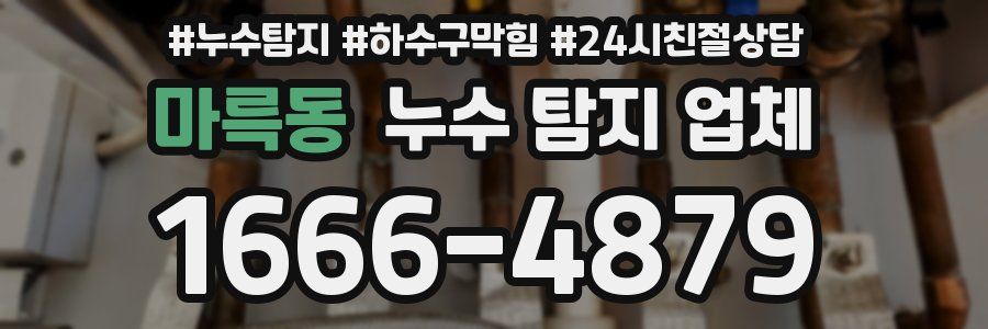 마륵동 누수 탐지 업체