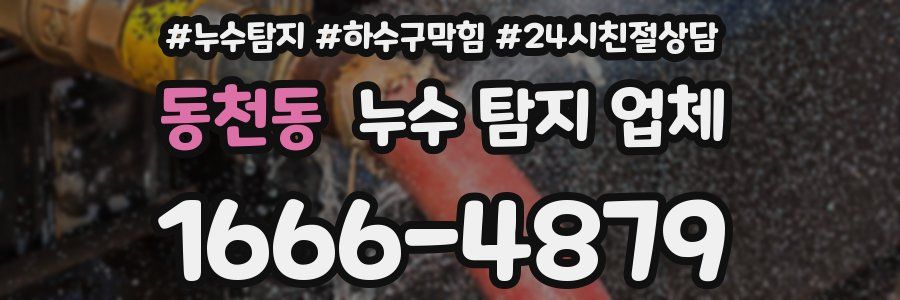 동천동 누수 탐지 업체