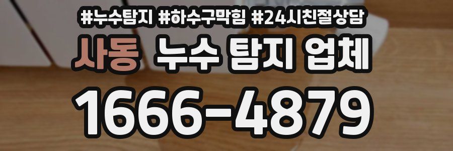 사동 누수 탐지 업체