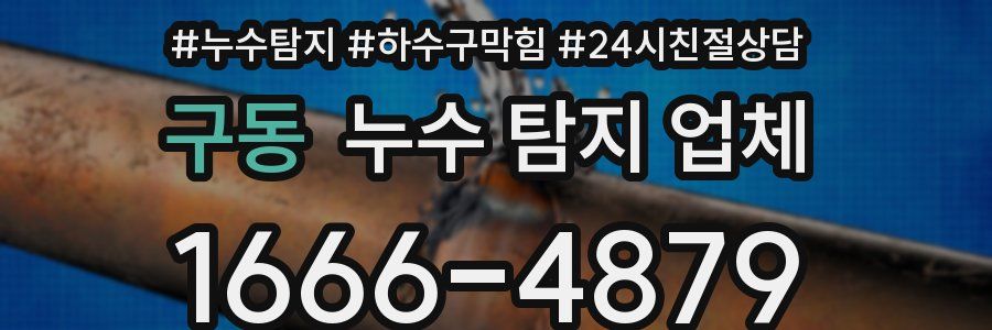 구동 누수 탐지 업체