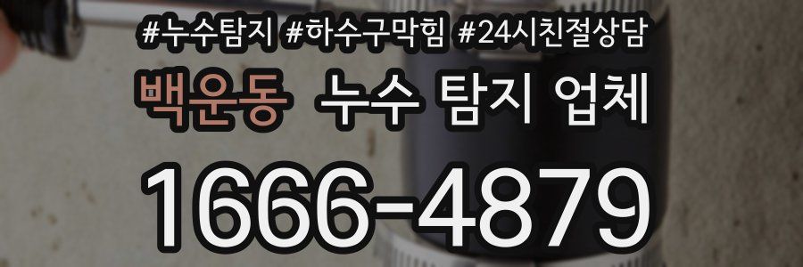 백운동 누수 탐지 업체