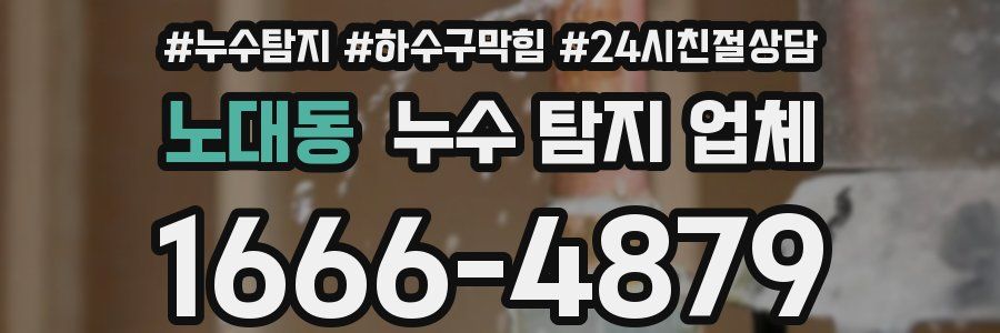 노대동 누수 탐지 업체