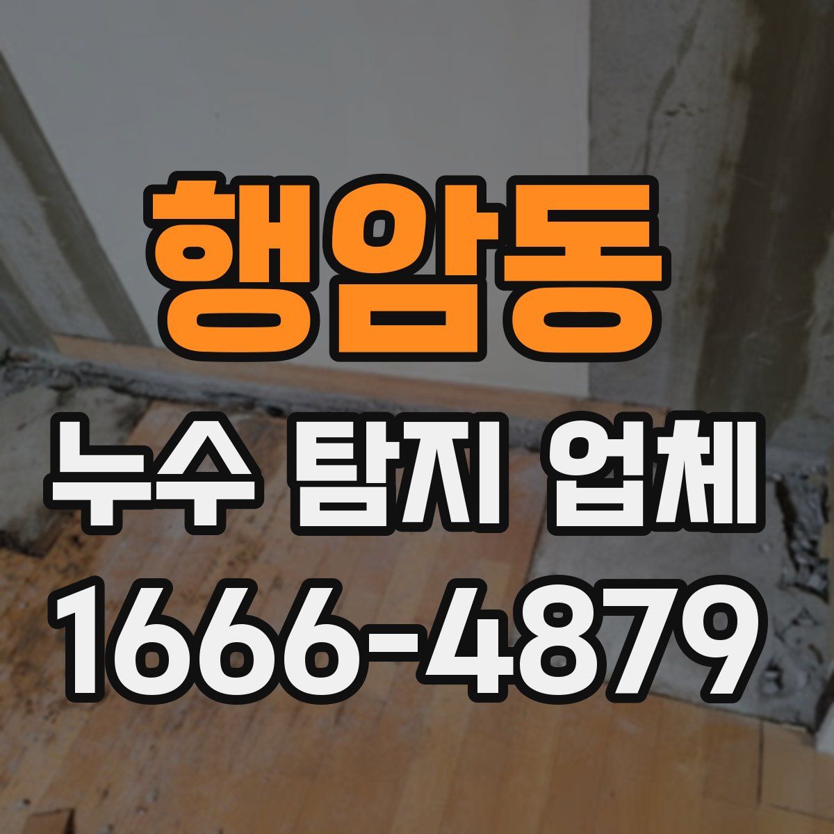 행암동 누수 탐지 업체