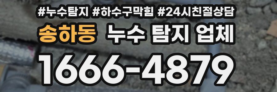 송하동 누수 탐지 업체