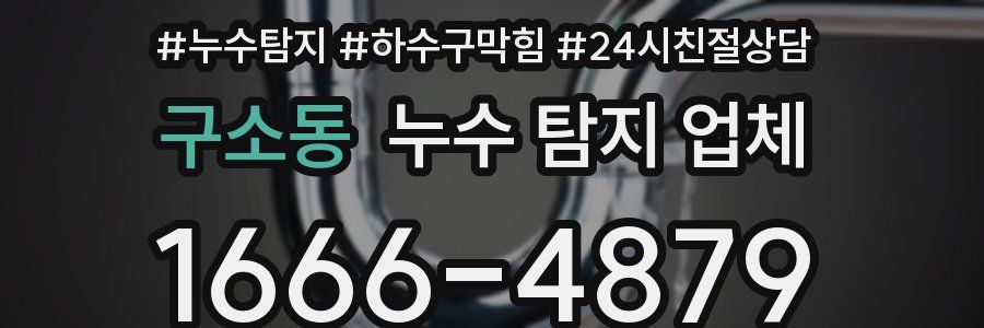 구소동 누수 탐지 업체