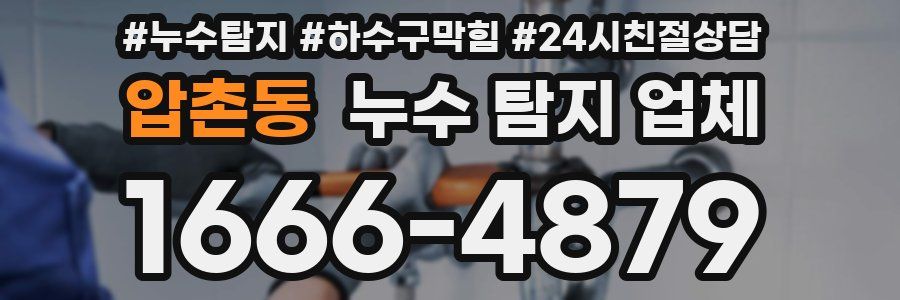 압촌동 누수 탐지 업체