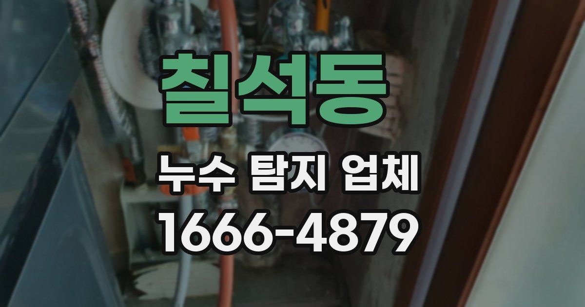 칠석동 누수 탐지 업체