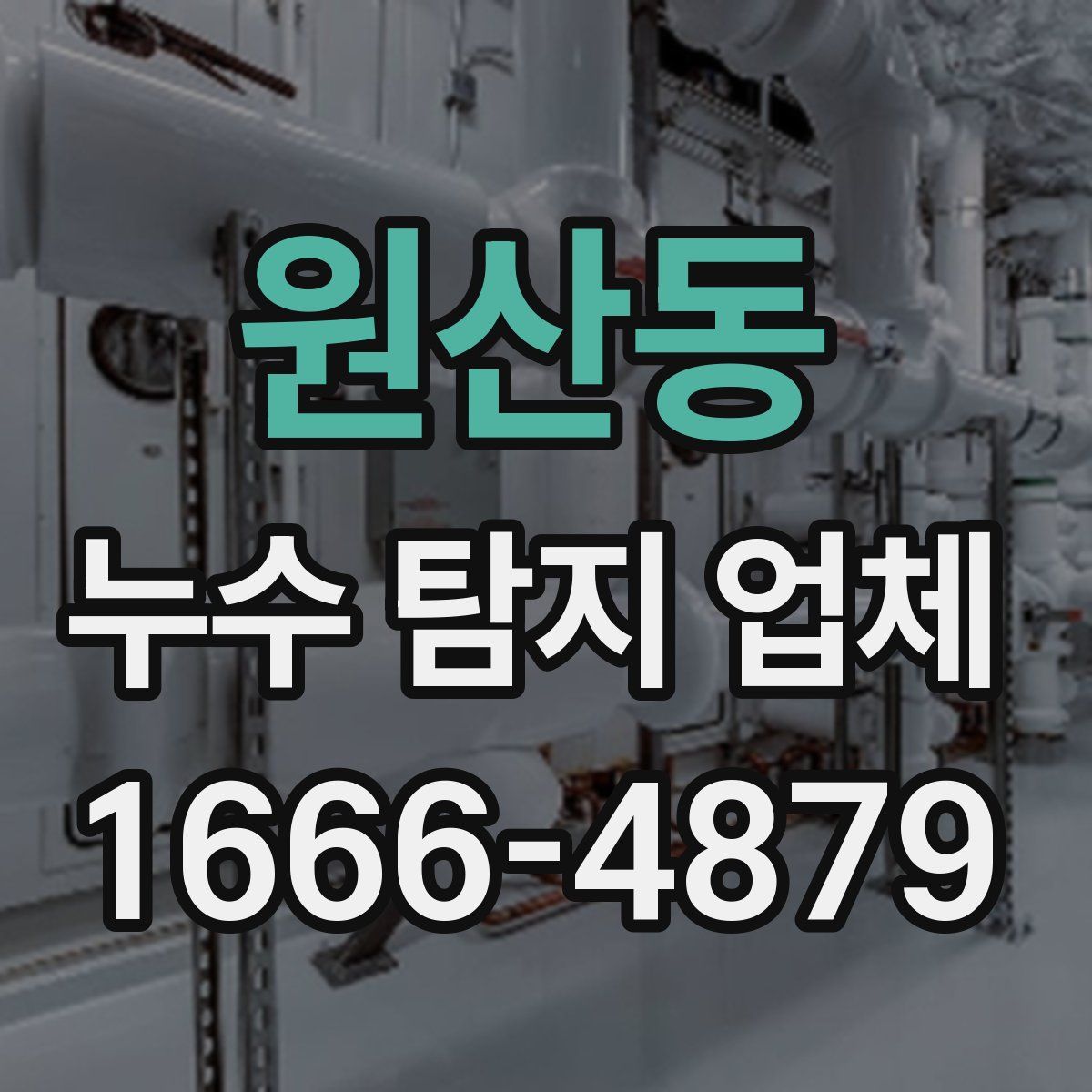 원산동 누수 탐지 업체