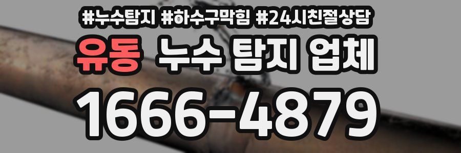 유동 누수 탐지 업체