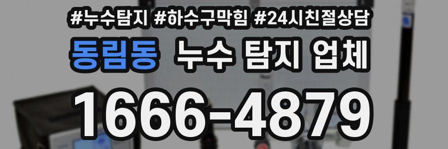 동림동 누수 탐지 업체