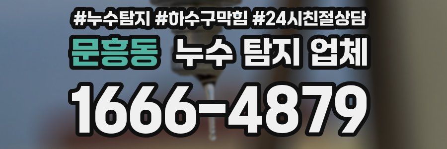 문흥동 누수 탐지 업체