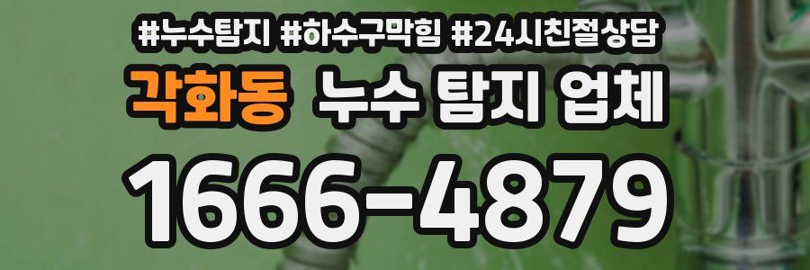 각화동 누수 탐지 업체