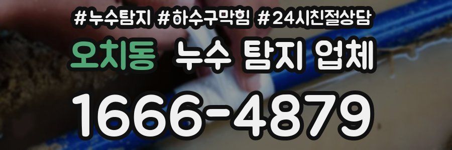 오치동 누수 탐지 업체