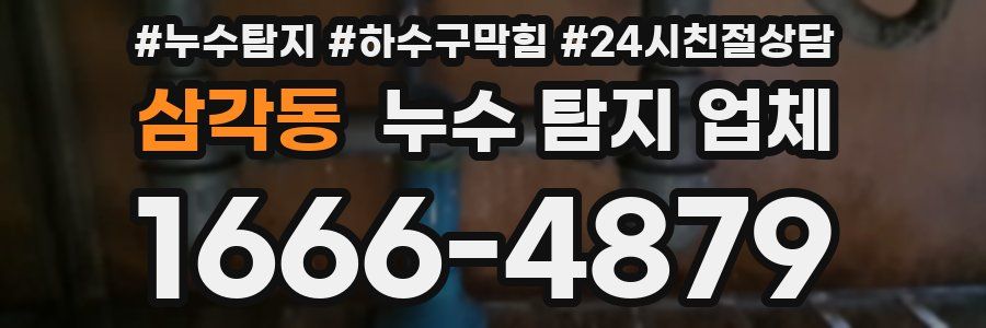 삼각동 누수 탐지 업체