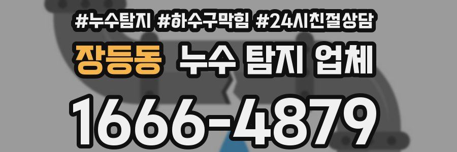장등동 누수 탐지 업체