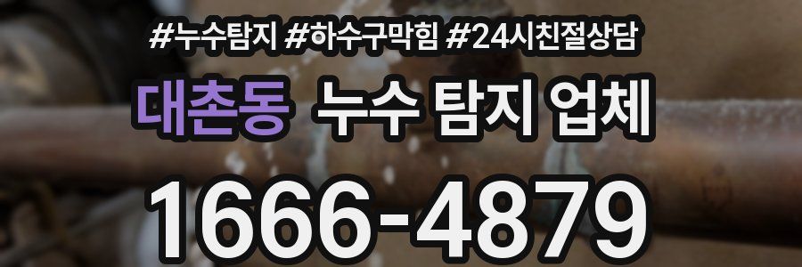대촌동 누수 탐지 업체