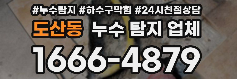 도산동 누수 탐지 업체