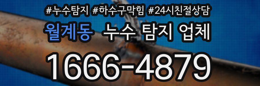 월계동 누수 탐지 업체
