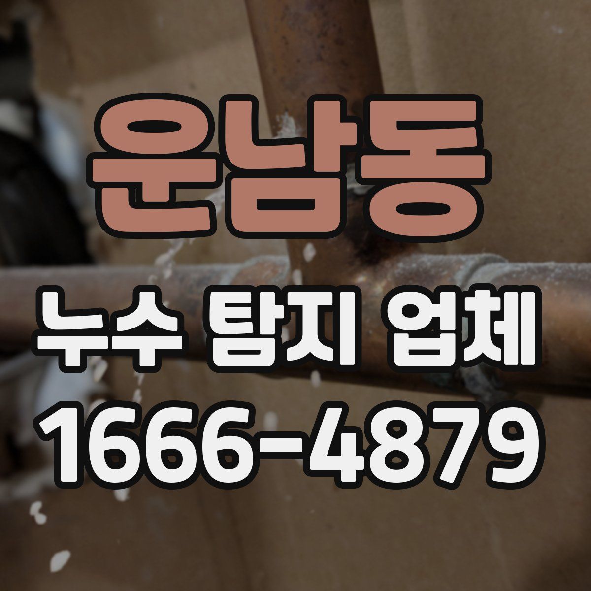 운남동 누수 탐지 업체