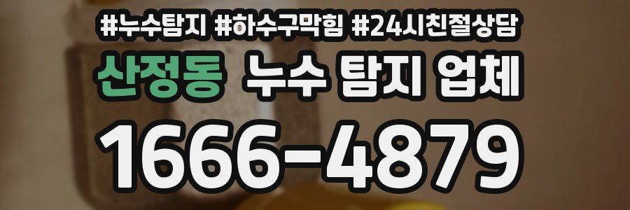 산정동 누수 탐지 업체
