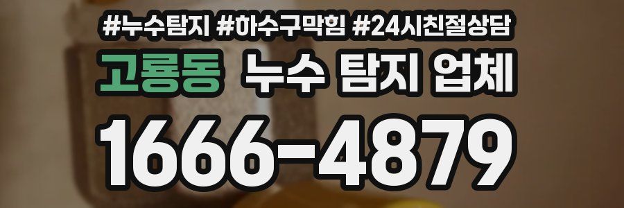 고룡동 누수 탐지 업체