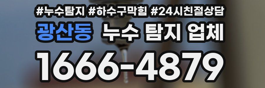 광산동 누수 탐지 업체