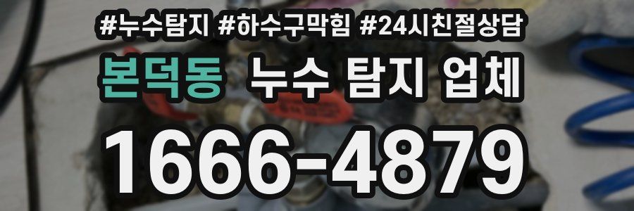 본덕동 누수 탐지 업체