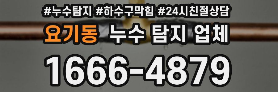 요기동 누수 탐지 업체