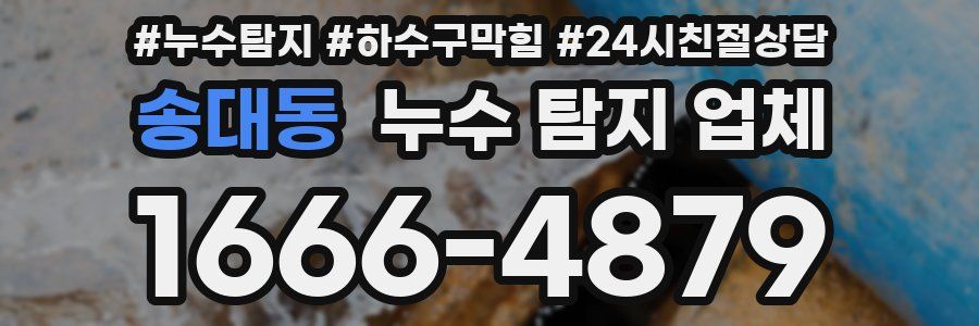 송대동 누수 탐지 업체