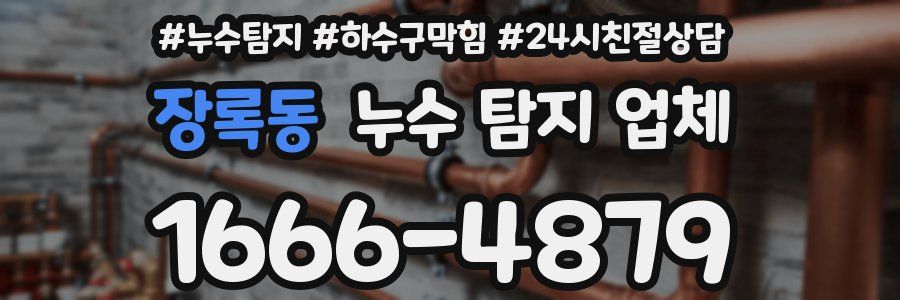 장록동 누수 탐지 업체