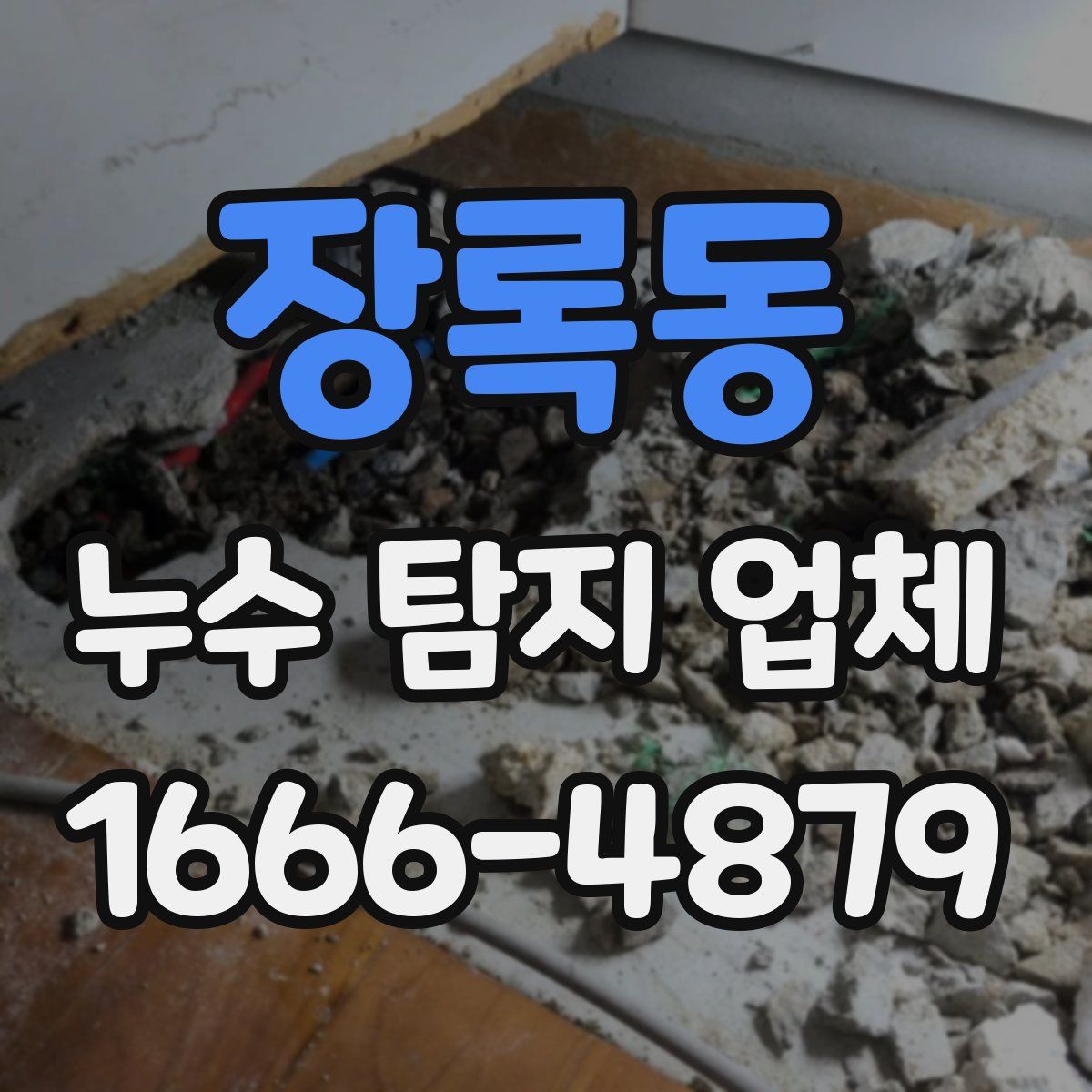 장록동 누수 탐지 업체