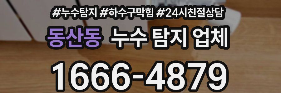 동산동 누수 탐지 업체