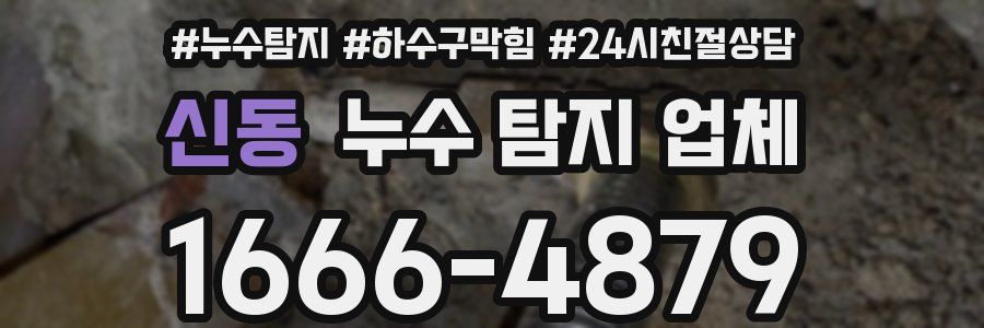 신동 누수 탐지 업체