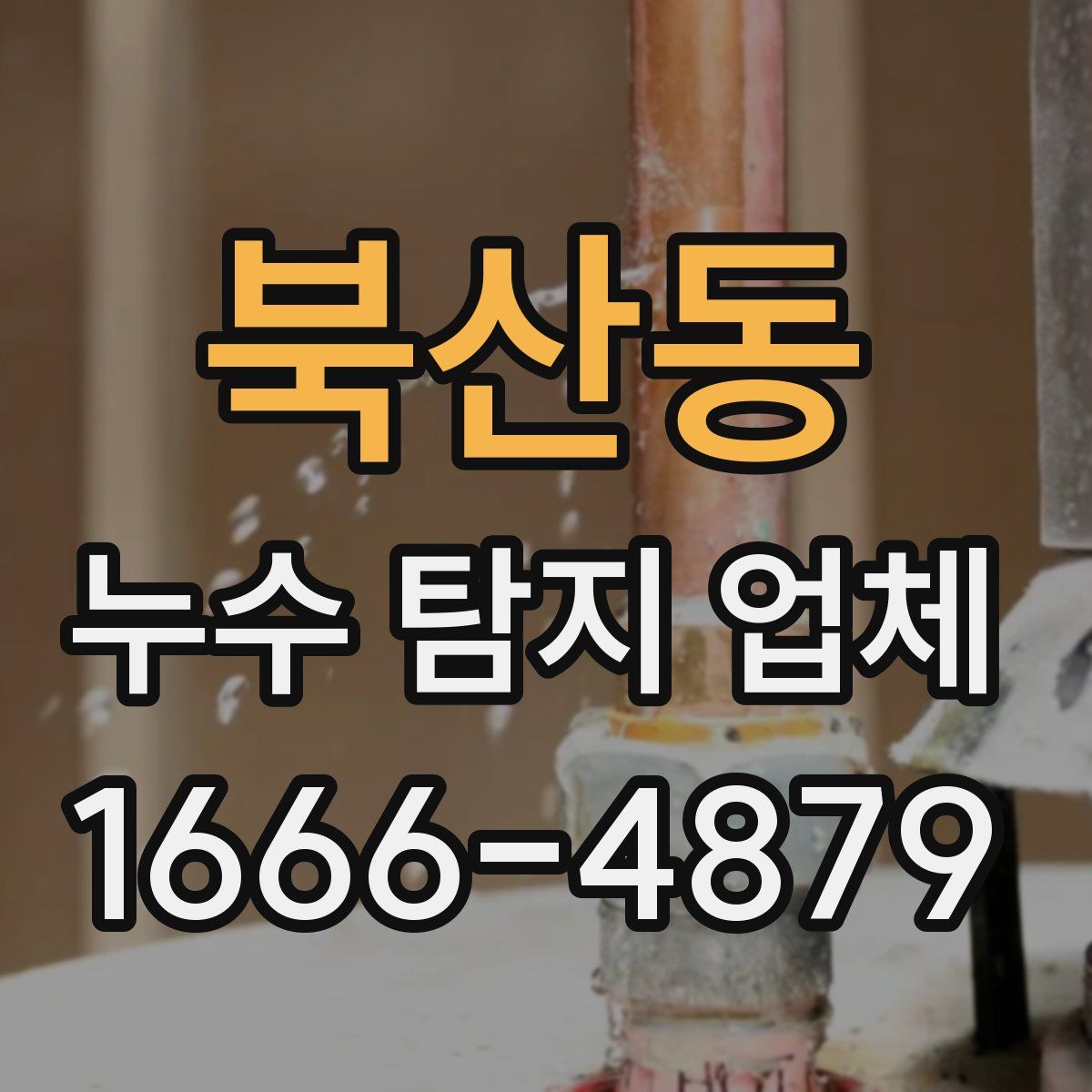 북산동 누수 탐지 업체