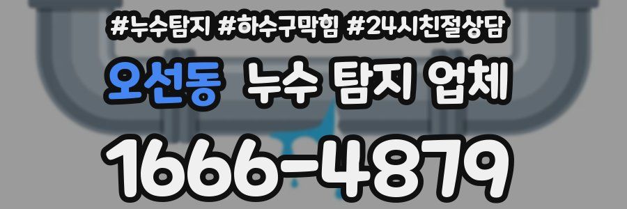 오선동 누수 탐지 업체