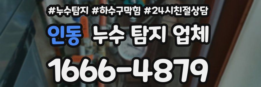 인동 누수 탐지 업체